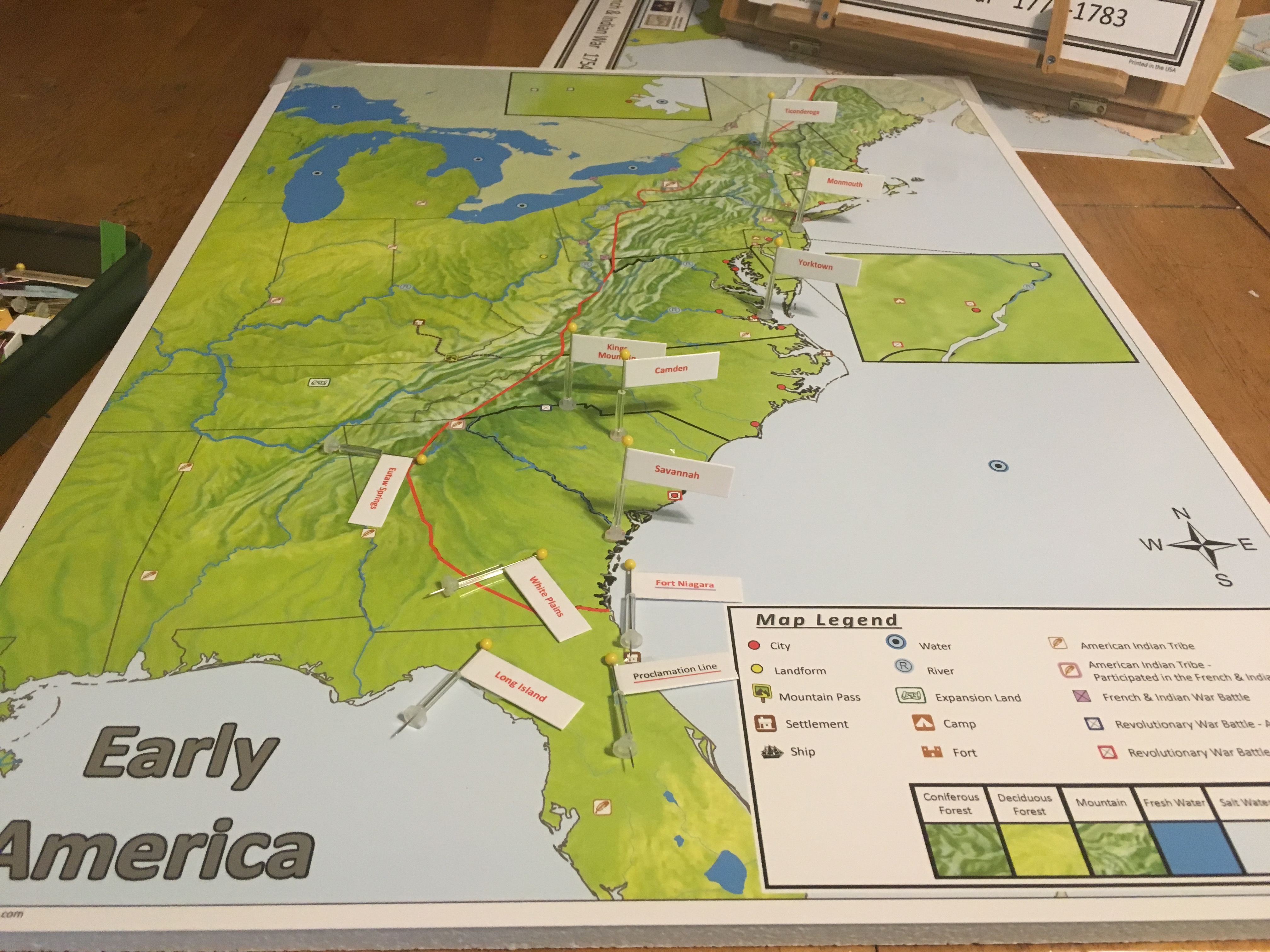 Pin it! Maps USA and US History Bundle